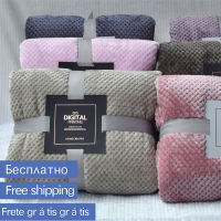 Super Soft Warm Flannel Blankets for Beds Solid High Quanlity Coral Fleece Mink Throw Sofa Cover Bedspread Plaid Blankets