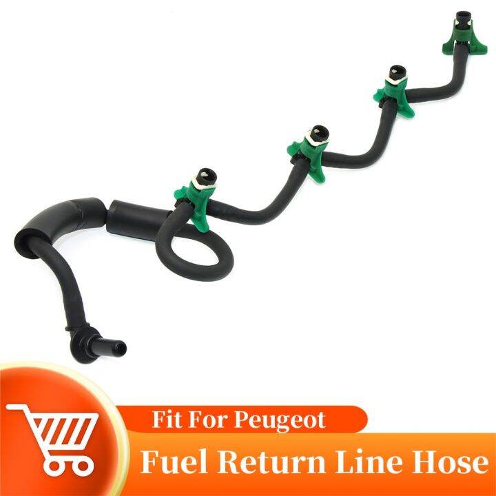 {RUI} Fuel Return Pipe Injector Hose Leak Fuel Line For Peugeot OEM