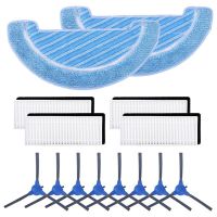 Main Brush Side Brush HEPA Filter Replacement Spare Parts Accessories Compatible for Conga 1090 Vacuum Cleaner