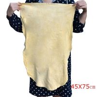 Car Detailing Cleaning Rag Deer Skin Pure Natural Leather Suede Yellow 45x75cm Wholesale Auto Washing Window Towel Accessories