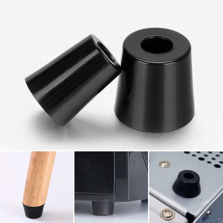 yf-10pcs-cabinet-table-conical-rubber-foot-stainless-steel-shock-absorber-skid-resistance