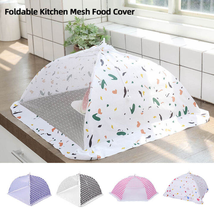 Geminini Hoomall Mesh Food Covers Grid Pattern Foldable Kitchen Anti