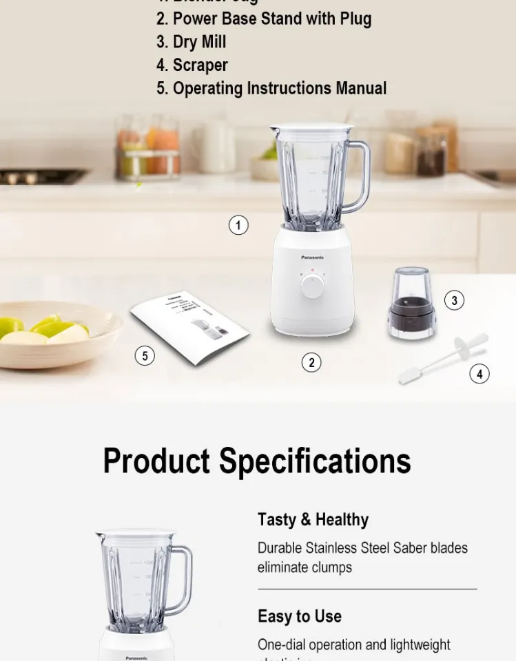 Panasonic Hand Mixer/ Stand Mixer Instruction Manual