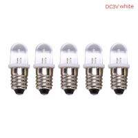 【❂Hot On Sale❂】 dongdangx59 หลอดไฟหน้า Led 5ชิ้น/ล็อต E10 E10หลอดไฟ Led Dc 3V 4.5V ไฟให้สัญญาณหลอดไฟ Led แบบเก่า2.8ซม. X 1ซม.