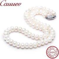 Cauuev Amazing price AAAA high quality natural freshwater pearl necklace for women 3 colors8-9mm pearl jewelry pendants gift