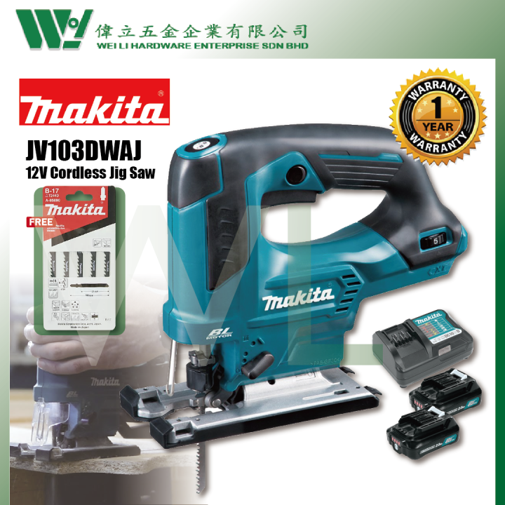 Makita JV103DWAJ Cordless Jig Saw 12V / battery jigsaw mesin potong