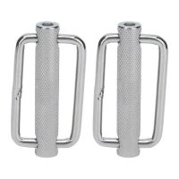 2Pcs Slide Buckle 316 Stainless Steel Rectangle Adjustable Knurled Roller Belt Buckles Garden Tool Parts