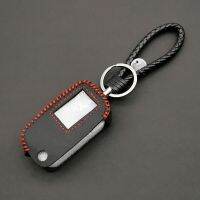 №⊙㍿ A9 Carrying 100 Leather Key Case for Starline A9 A6 A8 A4 Uncut Blade Fob Cover Folding Car Flip Remote