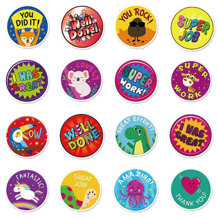 muya-50pcs-reward-stickers-for-kids-cute-waterproof-vinyl-stickers-for-student