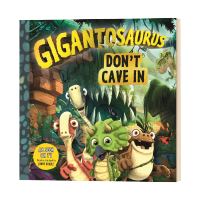 Milu Gigantosaurus Don T ถ้ำในหนังสือภาษาอังกฤษดั้งเดิมสมุดวาดภาพระบายสีสำหรับเด็ก
