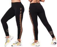 Zumba Mix It Up Laced Up Ankle Leggings (กางเกงเลคกิ้งออกกำลังกายซุมบ้าและโยคะ)