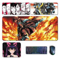 Anime Fire Force Mouse Pad Shinra Iris Arthur Tamaki Benimaru XXL Mousepad Computer Laptop Gamer Pad Gaming Accessories Desk Mat