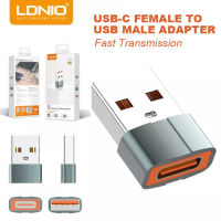 LDNIO USB C หญิง USB OTG อะแดปเตอร์ชายความเร็วสูงประเภท A สายชาร์จแบตเตอรี่อะแดปเตอร์ไฟ USB USB ประเภท C ช่องเสียบเครื่องชาร์จอะแดปเตอร์