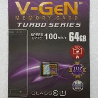 การ์ดหน่วยความจําเทอร์โบ vgen 64gb 10