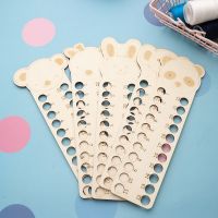 ◙┅♂ 1PC Animal-shaped 22-hole Wooden Cross Stitch Thread Holder Cartoon Embroidery Floss Organizer Storage Tools Sewing Accessories