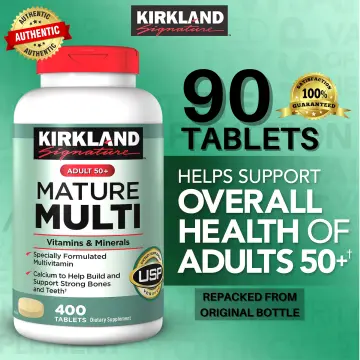 Kirkland's Signature Mens 50+ Multivitamin & Mineral, 365 Tablets