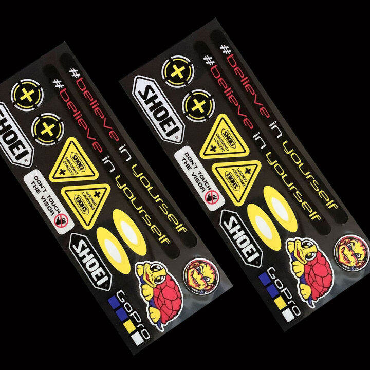 2PCS/Lot Arai Reflective Helmet Visor Sticker Reflectorized AGV Decals