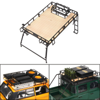 หลังคาโลหะชั้นวางกระเป๋าอูฐถ้วยสำหรับ110 RC ตีนตะขาบรถ T Raxxas RC4WD Defender Range Rover D90 Diy ชิ้นส่วน