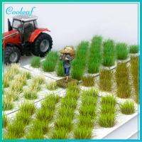 COOLEAF เพชรประดับขนาดเล็ก ดีไอวาย รถไฟภูมิทัศน์ ฉากสร้างอาคาร สนามหญ้าจำลองจำลอง โต๊ะทราย รังหญ้าตามฤดูกาล หญ้า tuft แบบจำลองหญ้า