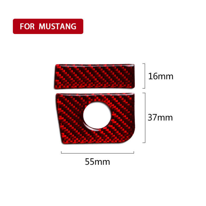 cw-suitable-for-ford-wild-horse-mustang-carbon-fiber-storage-tool-decorative-panel-car-modification-interior-accessories