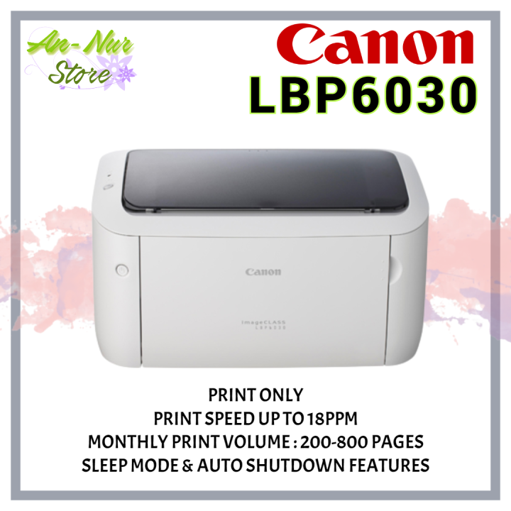 Canon Lbp6030 Imageclass Monochrome Single Function Laser Printer Lbp 6030 Lazada 8142