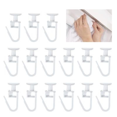 【LZ】 100pcs With Pleated Hook 6mm Head Home White Shower Drapery Curtain Rail Slider