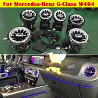 For Benz G-Class W464 W463 For AMG Ambient Light LED Car Air Vent Outlet Atmosphere Lamp Turbo Trim Nozzle G63 G500 G550 Food Storage  Dispensers