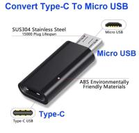 อะแดปเตอร์ หัวแปลง Type C ไปเป็น หัว Micro USB สีดำ ( Convert USB Type-C To  Micro USB  Adapter Black ) สำหรับ ชาร์จ และเชื่อมต่อส่งข้อมูล สมาร์ทโฟน