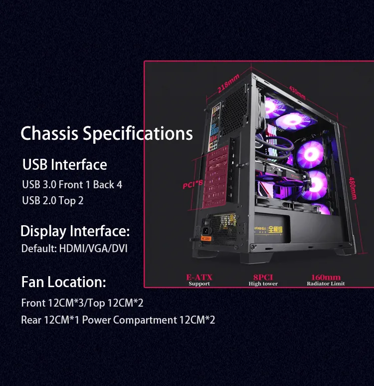 IPASON Desktop Computer Set Gaming PC Ryzen 5 5600G 6 Core 8GB & 16G ...