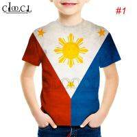 （Can Customizable）Philippine Flag Kids T-shirts 3D Print Fashion Harajuku Boy Girl T-Shirt（Adult and Childrens Sizes）