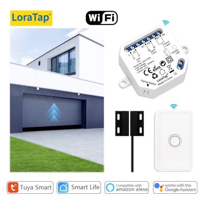 Tuya Smart Life Garage Door Sensor Controller Opener WiFi RF Switch Google Home Alexa Echo  App Alert Timer No Hub Needed DIY