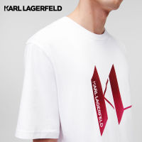 KARL LAGERFELD - OMBRÉ KARL MONOGRAM T-SHIRT 226M1708 เสื้อยืด