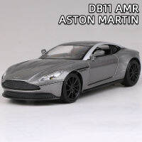 1:32 Aston Martin DB11 AMR Metal Toy Cars Diecast Scale Model Kids Present With Pull Back Function Music Light Openable Door