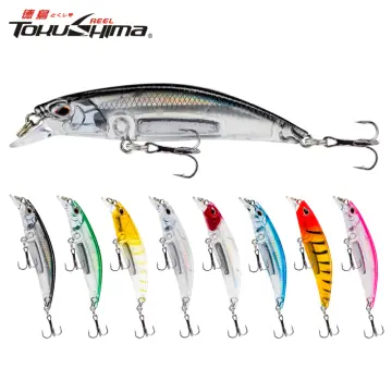 Shop Tokushima Fishing Lure 3d Eyes Sinking Minnow Lure Laser Hard  Artificial Bait With 2 Trible Hook with great discounts and prices online -  Feb 2024