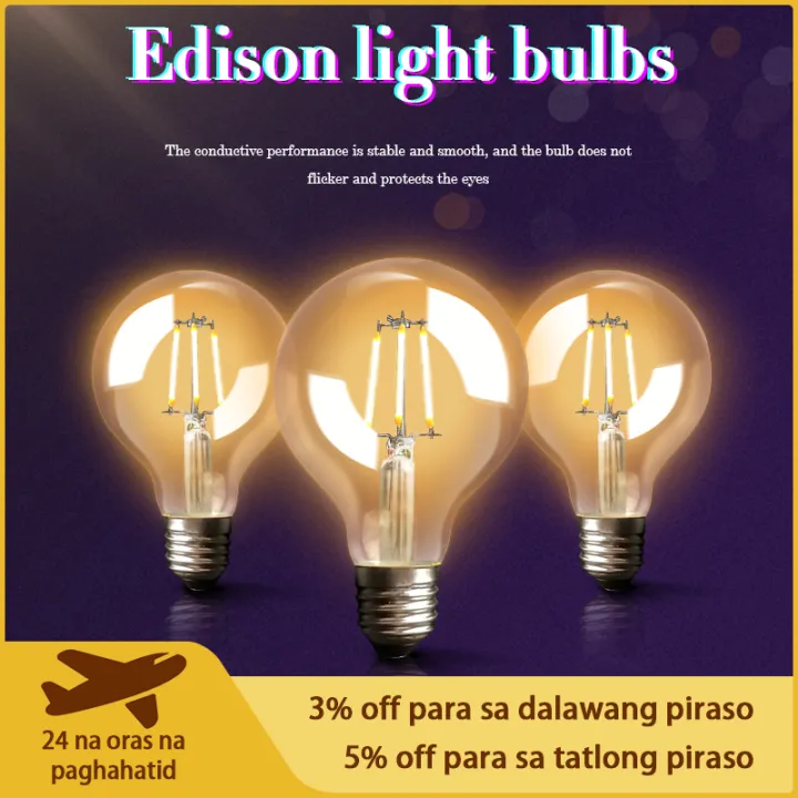 Edison retro LED Bulb Water drop Personalized Creative Decorative lamp
