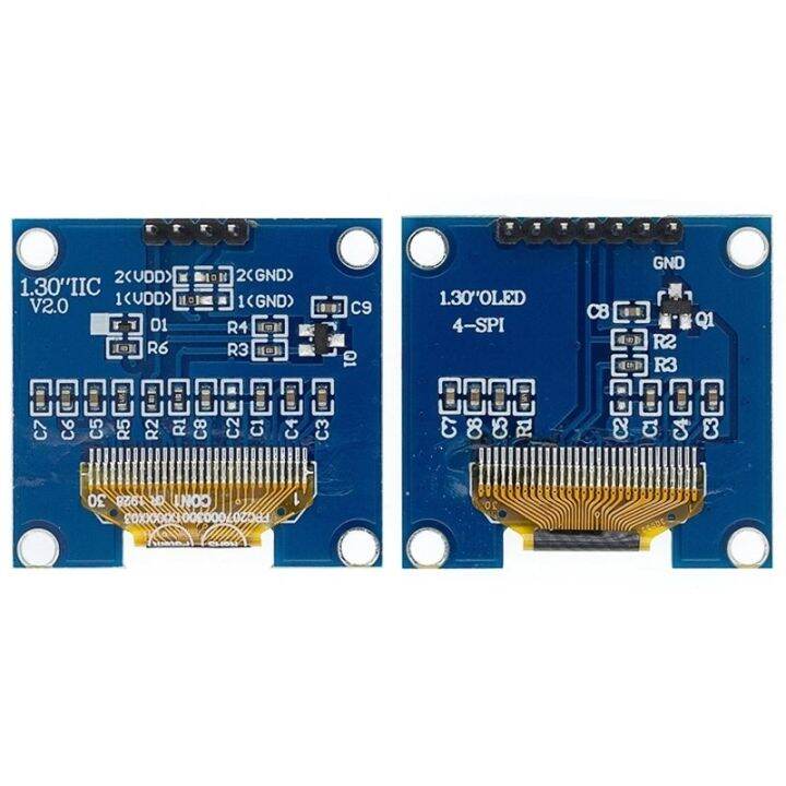 โมดูลจอแสดงผล-oled-1-3-นิ้ว-128x64spi-iic-i2c-1-3-นิ้ว-ole-สีขาว-สีฟ้า