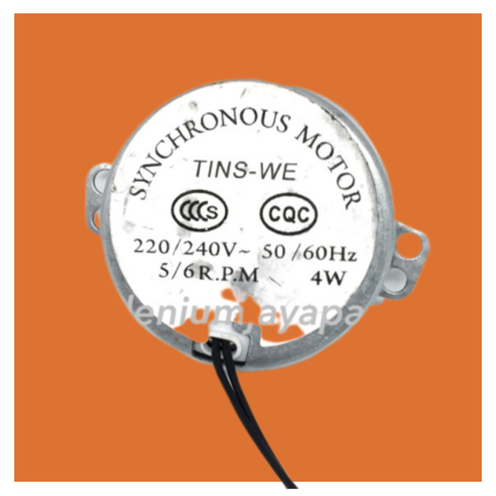 Synchronous Motor MASPION 5/6 RPM / Rotary Kipas Angin AS PENDEK BAUT