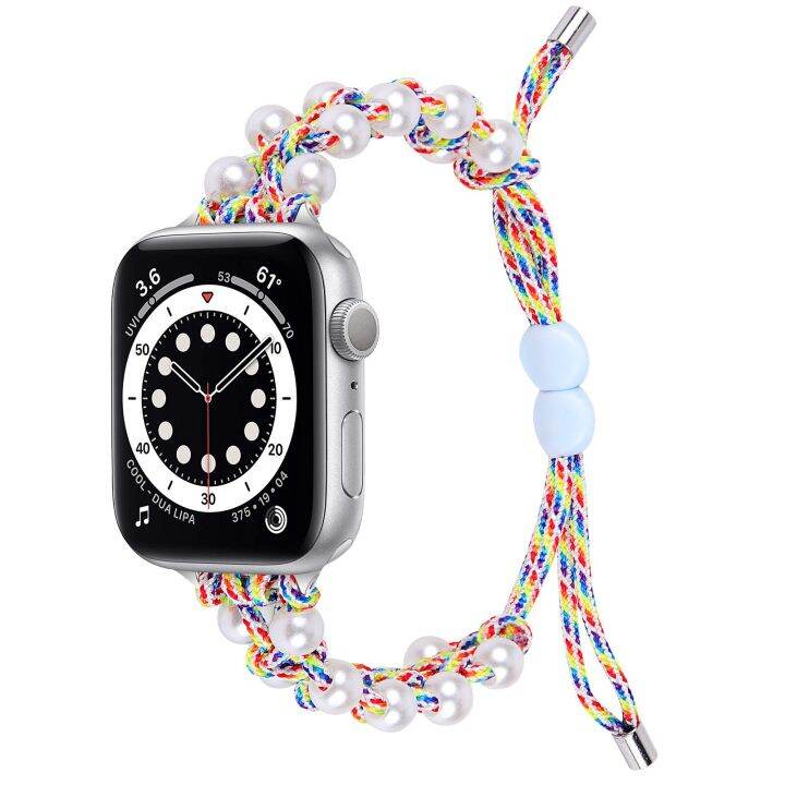 เครื่องประดับไนลอนสายถักสำหรับ-apple-เต็มรูปแบบของนาฬิกา-i-watch-7-41mm-45mm-6-5-4-42mm-44mm-3-2-1-se-38mm-40mm