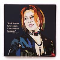 Yoshiki Hayashi โยชิกิ ฮายาชิ วง ‎X Japan ญี่ปุ่น รูปภาพ​ติด​ผนัง​ pop art พร้อมกรอบและที่แขวน กรอบรูป คำคม แต่งบ้าน ของขวัญ