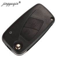 JHTJHNDTGFJHND Jingyuqin 10ชิ้น/ล็อตใหม่พลิกพับ Remote Key Case 3ปุ่มสีดำ3 BTN สำหรับ FIAT 3ปุ่ม Punto Ducato Stilo Panda