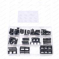 115Pcs 12Value รอบหลุม Ic ซ็อกเก็ตตัวเชื่อมต่อ Kit DIP6 DIP8 DIP14 DIP16 DIP18 DIP20 DIP24 DIP28 DIP40 Pin ซ็อกเก็ต