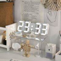 【YF】☫  3d Digital Alarm Wall Clocks Led Desk with Temperature Date Large Table