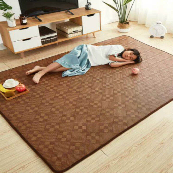 BAIYADA Japanese Style Rattan Mat Tatami Summer Carpet Home Living Room
