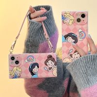 กระเป๋าถือเจ้าหญิงดิสนีย์เคสโทรศัพท์,เคสโทรศัพท์ Qiqi สำหรับ Iphone 11 12 13 14 Pro Max Plus SE 2020แฟชั่นลายการ์ตูนกันตก