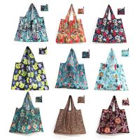 Oxford Cloth Folding Shopping Bag Large Portable Washable Shopper Storage Bag Reusable Foldable Shopping Bag Grocery Hand Bag