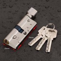 【YF】 Door Cylinder Lock Biased 70mm 3 Keys Anti-Theft Entrance Brass AB Home Security Interior Bedroom