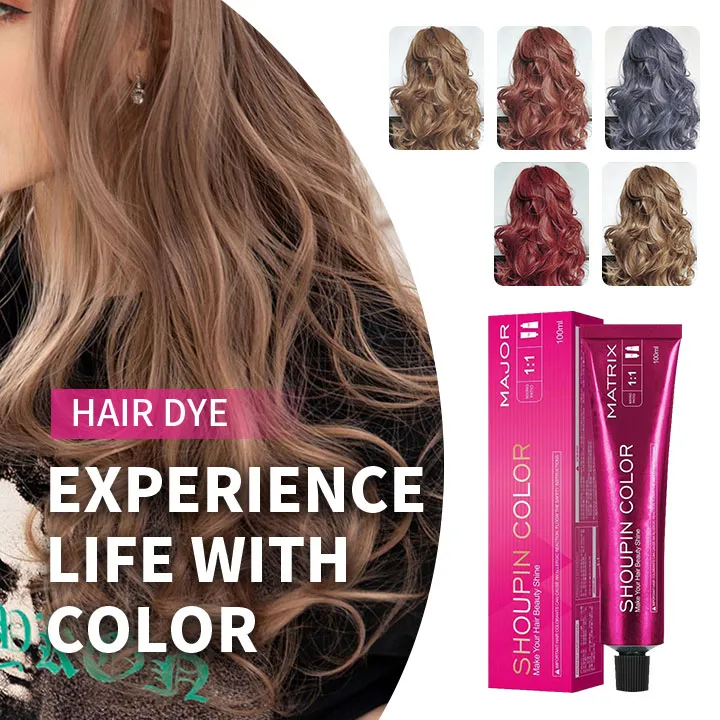 Shoupin* Permanent Hair Color Hair Dye Color Permanent Ammonia-Free Hair  Coloring Cream Not Damage