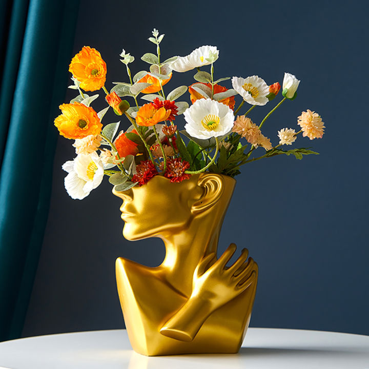 flower-vase-home-decoration-accessories-for-living-room-resin-sculpture-abstract-modern-art-human-plant-pots-decorative-vases