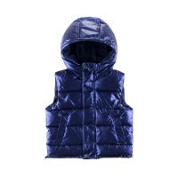 [COD] 27kids brand childrens autumn and winter new 2022 vest hooded mens womens cotton-padded