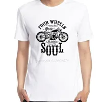 Mens Tshirt Vintage Motorcycle Posters Cool Gift Tees T Shirt Men Clothing